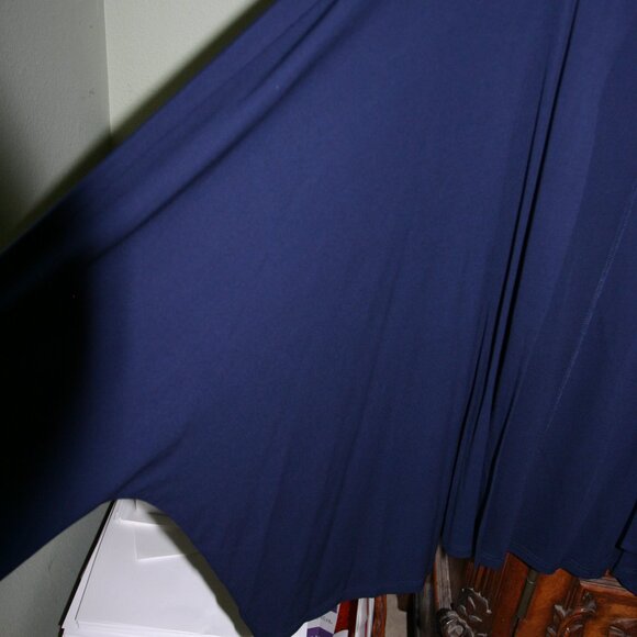 Eileen Fisher Woman 2X 100% Navy Silk Knit Lightweight Jacket - Picture 5 of 5